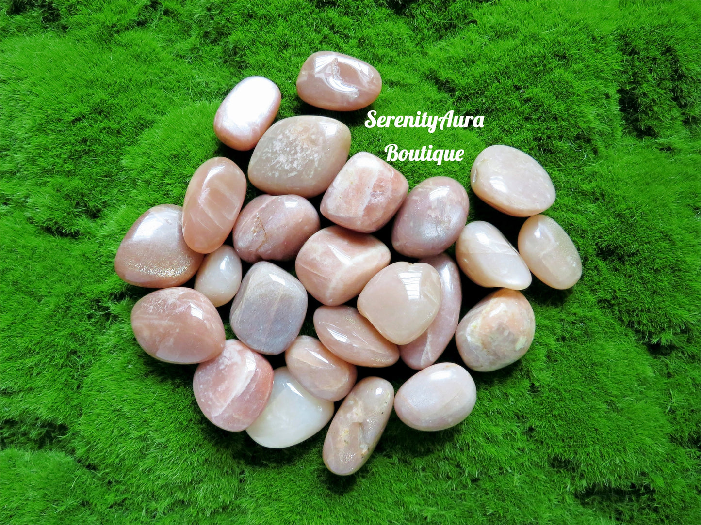 Peach Moonstone Tumbles