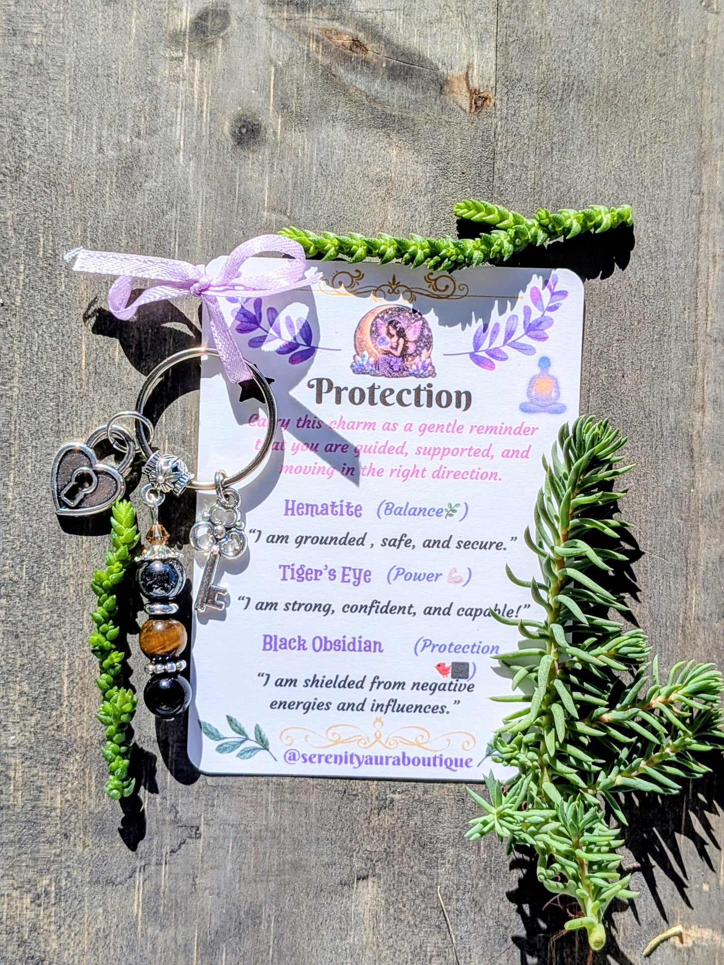 Protection Crystal Keychains