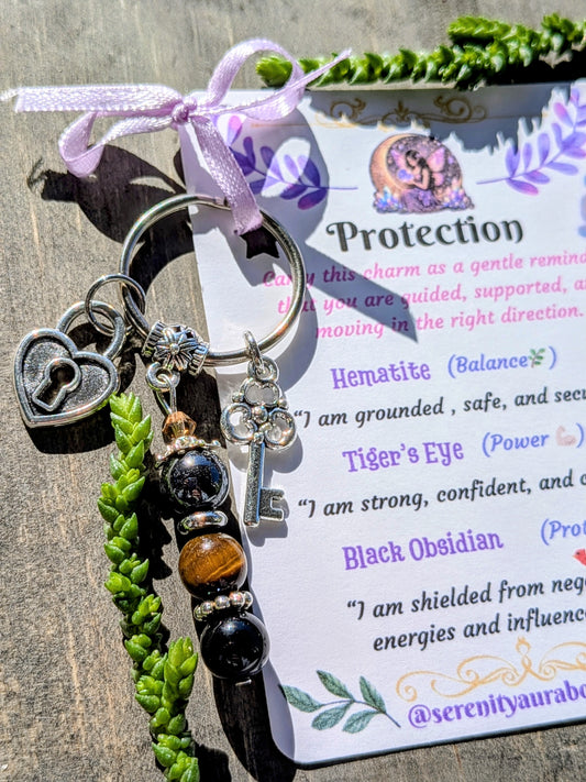 Protection Crystal Keychains