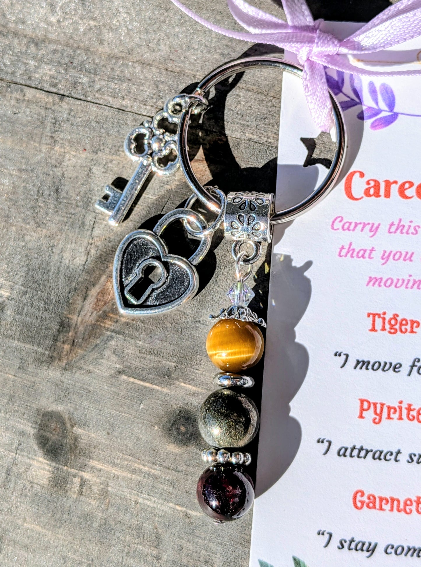 Career Confidence Crystal Keychain