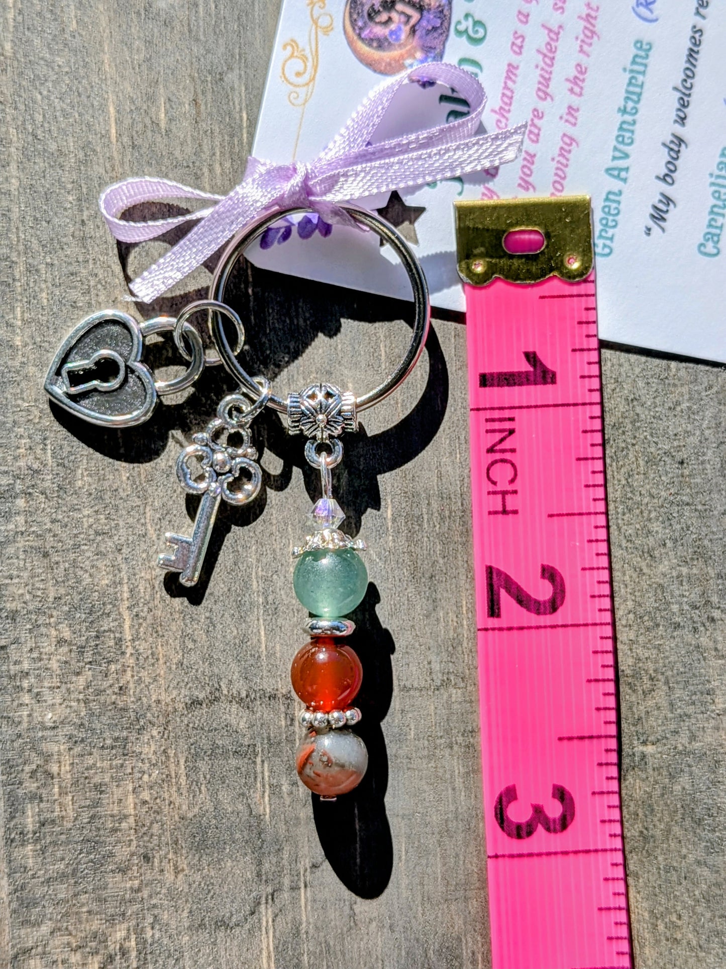 Health & Vitality Crystal Keychain