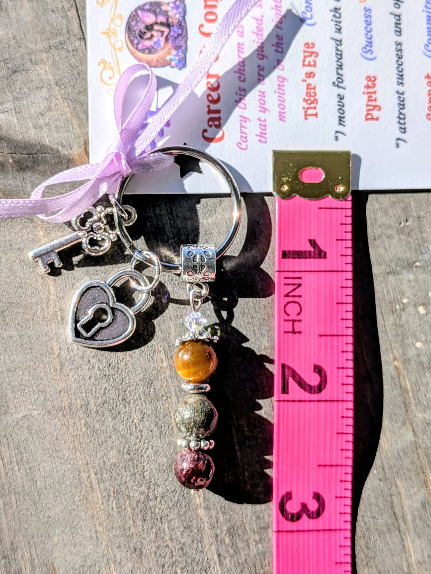 Career Confidence Crystal Keychain