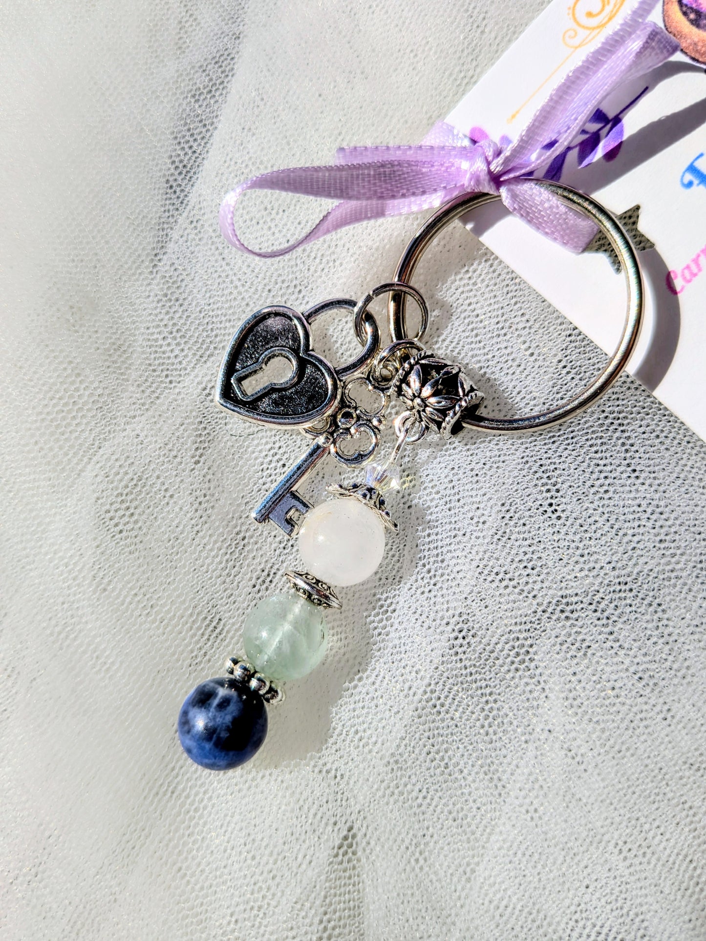 Focus and Clarity Crystal Keychain