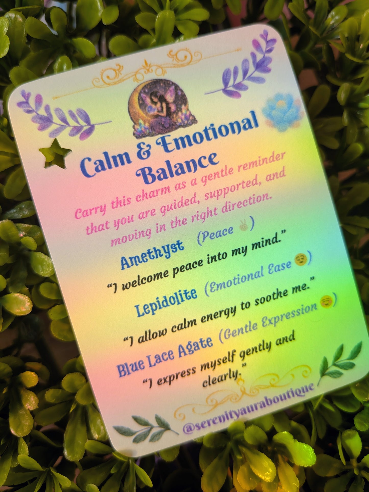 Calm & Emotional Balance Crystal Keychain
