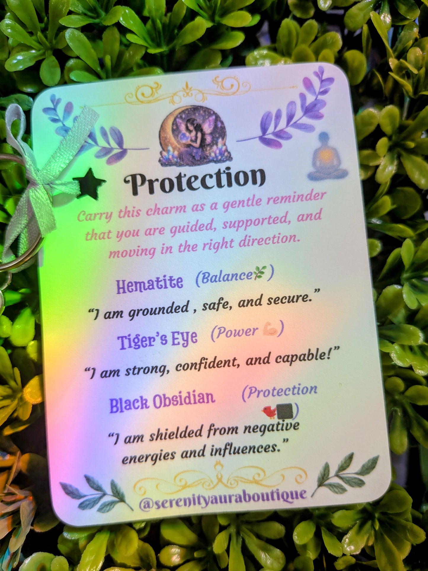 Protection Crystal Keychains