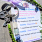 Focus and Clarity Crystal Keychain