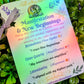Manifestation & New Beginning Crystal Keychain